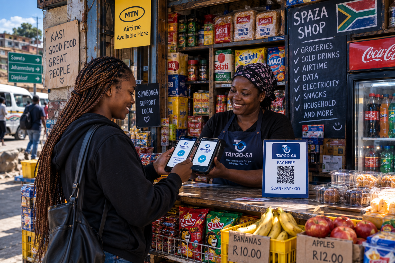 TAPGO connected payment ecosystem in South Africa